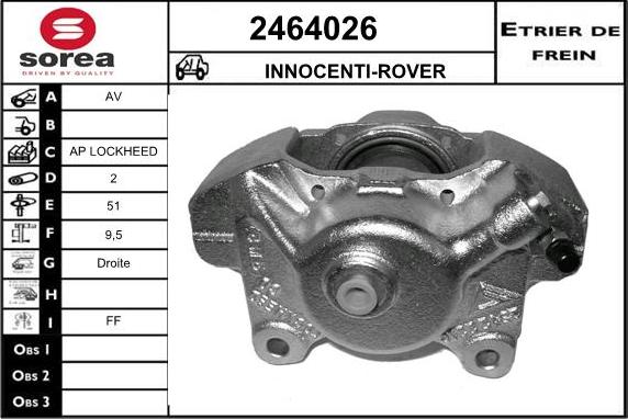 EAI 2464026 - Pinza freno autozon.pro