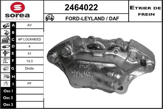 EAI 2464022 - Pinza freno autozon.pro