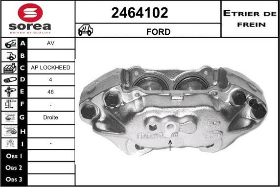 EAI 2464102 - Pinza freno autozon.pro