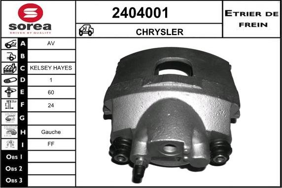 EAI 2404001 - Pinza freno autozon.pro