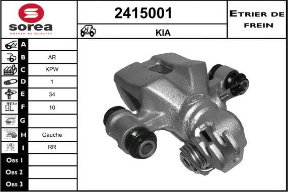 EAI 2415001 - Pinza freno autozon.pro