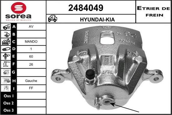 EAI 2484049 - Pinza freno autozon.pro