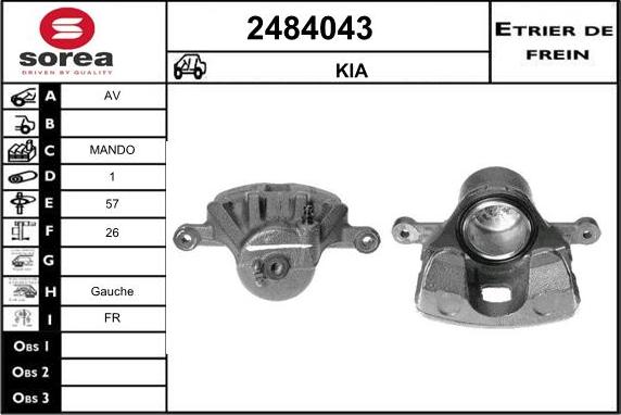 EAI 2484043 - Pinza freno autozon.pro