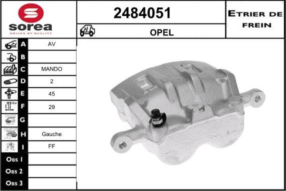 EAI 2484051 - Pinza freno autozon.pro