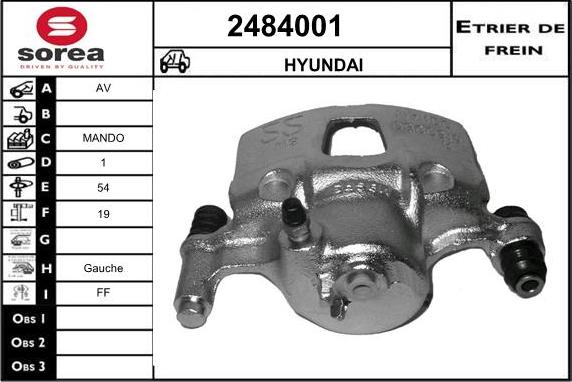 EAI 2484001 - Pinza freno autozon.pro