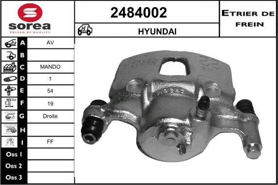 EAI 2484002 - Pinza freno autozon.pro