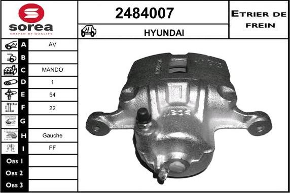 EAI 2484007 - Pinza freno autozon.pro