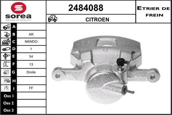 EAI 2484088 - Pinza freno autozon.pro