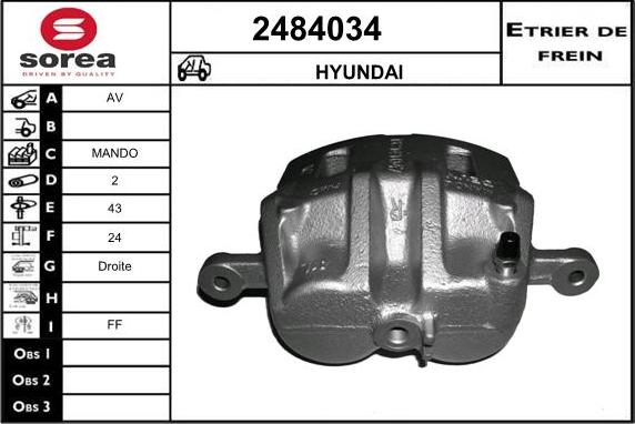 EAI 2484034 - Pinza freno autozon.pro