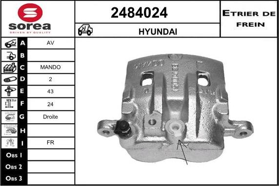 EAI 2484024 - Pinza freno autozon.pro