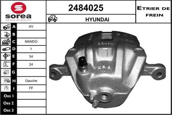 EAI 2484025 - Pinza freno autozon.pro