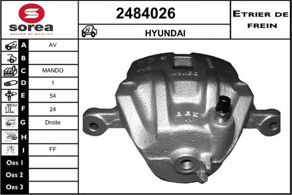 EAI 2484026 - Pinza freno autozon.pro