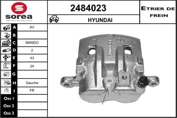 EAI 2484023 - Pinza freno autozon.pro