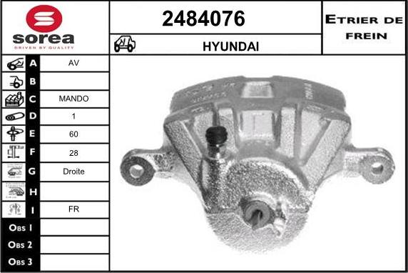 EAI 2484076 - Pinza freno autozon.pro