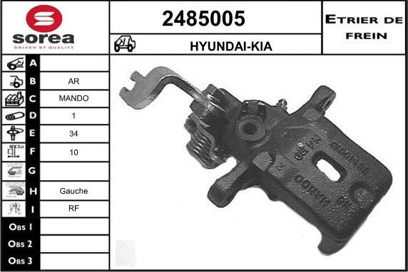 EAI 2485005 - Pinza freno autozon.pro