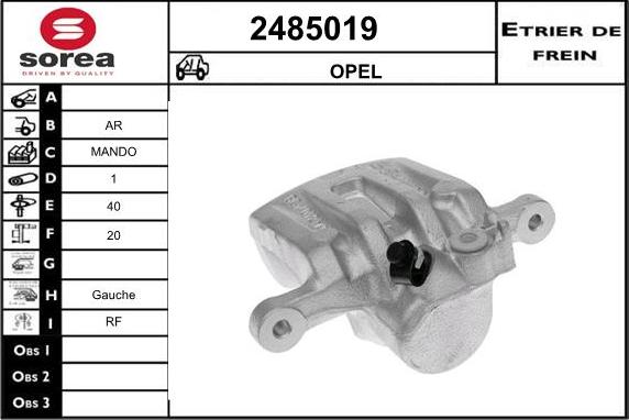 EAI 2485019 - Pinza freno autozon.pro