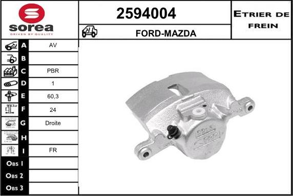 EAI 2594004 - Pinza freno autozon.pro