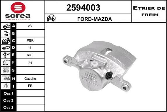 EAI 2594003 - Pinza freno autozon.pro