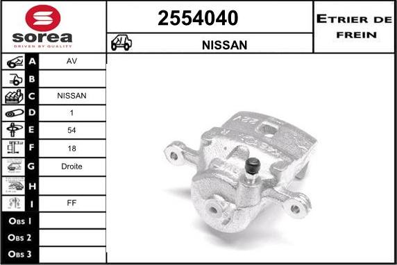 EAI 2554040 - Pinza freno autozon.pro