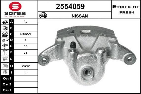 EAI 2554059 - Pinza freno autozon.pro