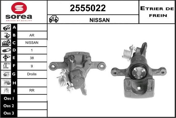 EAI 2555022 - Pinza freno autozon.pro