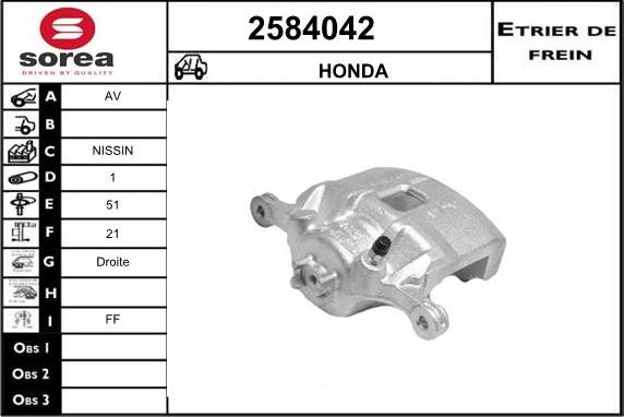 EAI 2584042 - Pinza freno autozon.pro