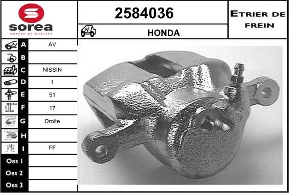 EAI 2584036 - Pinza freno autozon.pro