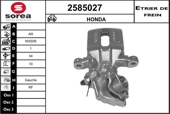 EAI 2585027 - Pinza freno autozon.pro