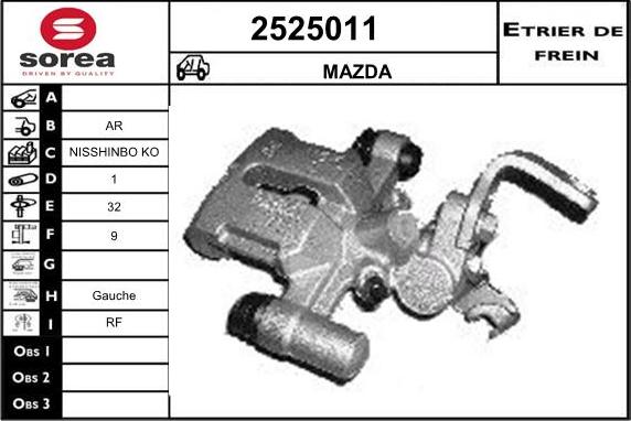 EAI 2525011 - Pinza freno autozon.pro