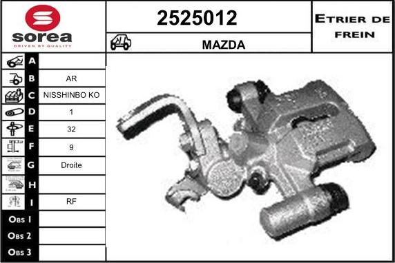 EAI 2525012 - Pinza freno autozon.pro