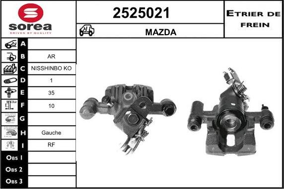 EAI 2525021 - Pinza freno autozon.pro