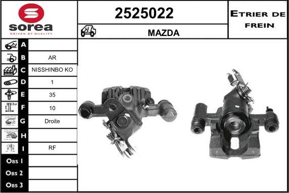 EAI 2525022 - Pinza freno autozon.pro