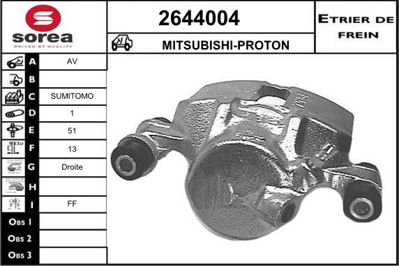 EAI 2644004 - Pinza freno autozon.pro