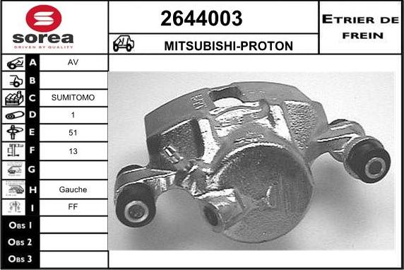 EAI 2644003 - Pinza freno autozon.pro