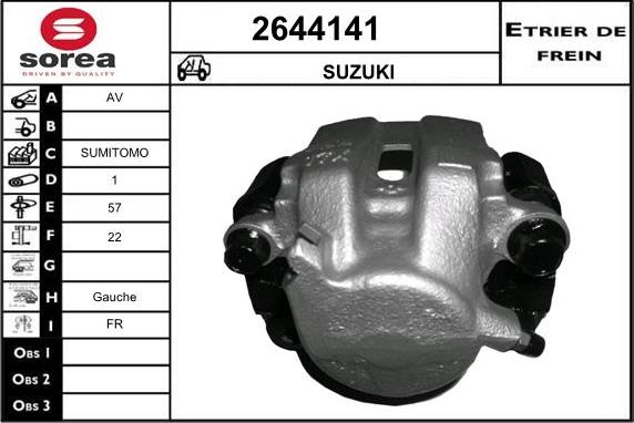 EAI 2644141 - Pinza freno autozon.pro