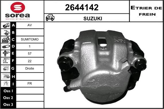 EAI 2644142 - Pinza freno autozon.pro