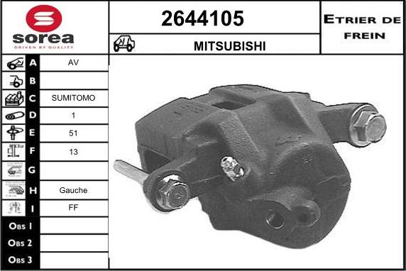 EAI 2644105 - Pinza freno autozon.pro