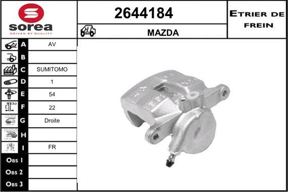 EAI 2644184 - Pinza freno autozon.pro