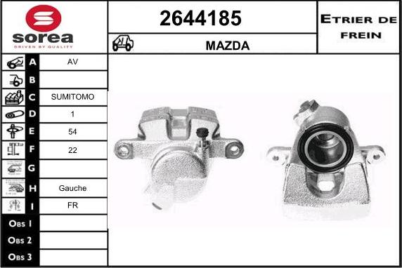 EAI 2644185 - Pinza freno autozon.pro