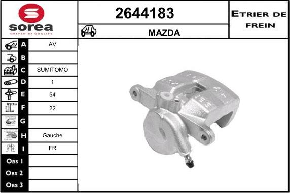 EAI 2644183 - Pinza freno autozon.pro