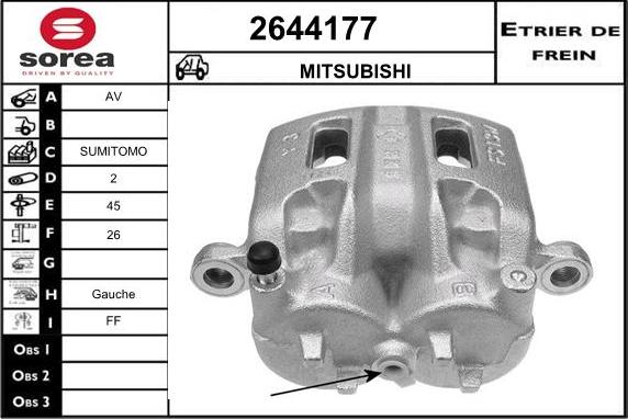 EAI 2644177 - Pinza freno autozon.pro