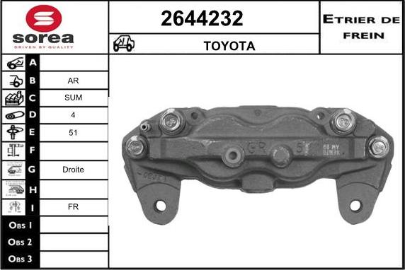 EAI 2644232 - Pinza freno autozon.pro