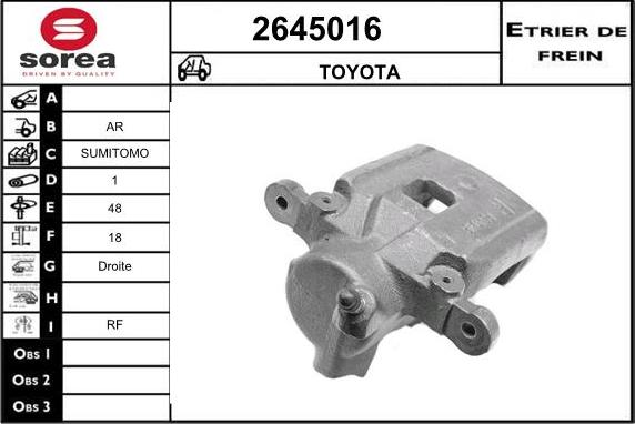 EAI 2645016 - Pinza freno autozon.pro