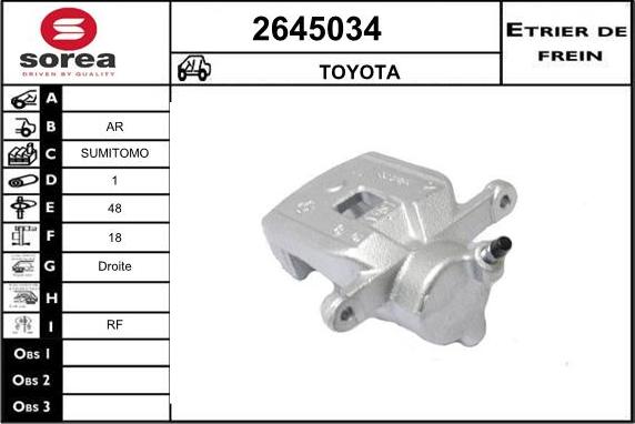 EAI 2645034 - Pinza freno autozon.pro