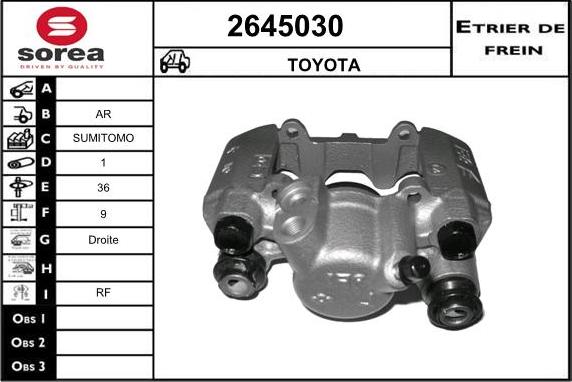 EAI 2645030 - Pinza freno autozon.pro