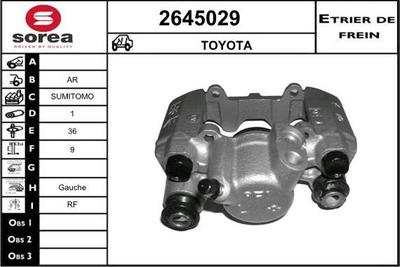 EAI 2645029 - Pinza freno autozon.pro