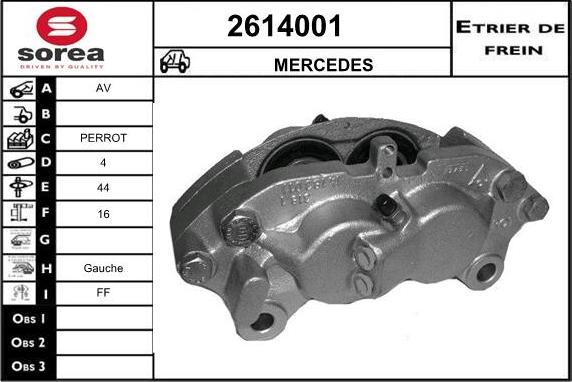 EAI 2614001 - Pinza freno autozon.pro