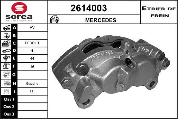 EAI 2614003 - Pinza freno autozon.pro