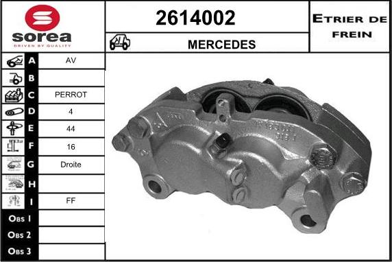 EAI 2614002 - Pinza freno autozon.pro