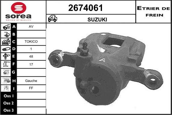 EAI 2674061 - Pinza freno autozon.pro